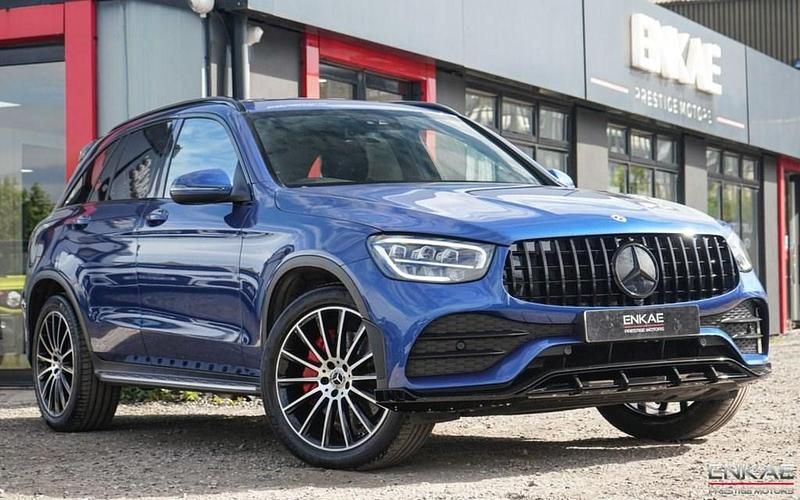 Blue Used 2022 Mercedes GLC300 AMG line SUV | £34,995 (Fair price) - Image 1/4