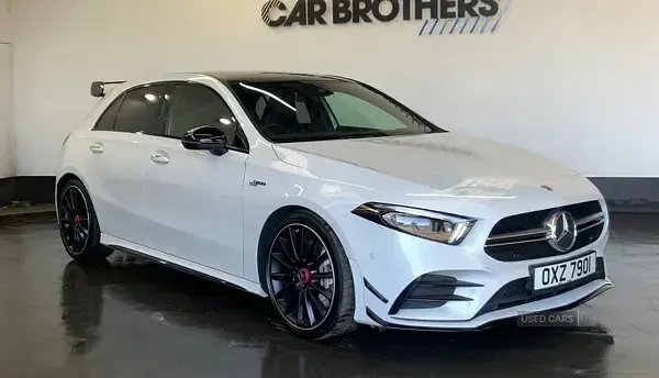 Used Mercedes A35 AMG Premium Plus 2019 White Hatchback