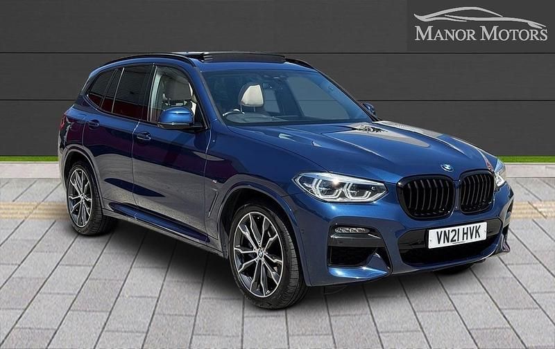 Blue Used 2021 BMW X3 M Sport SUV | £24,300 (Fair price) - Image 1/4