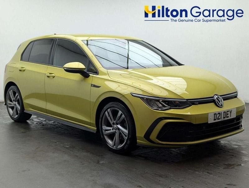 Used VW Golf VIII R-line 130 HP (95 kW) 2021 Yellow Hatchback