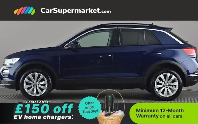 Used VW T-Roc SE 116 HP (85 kW) 2019 Blue SUV