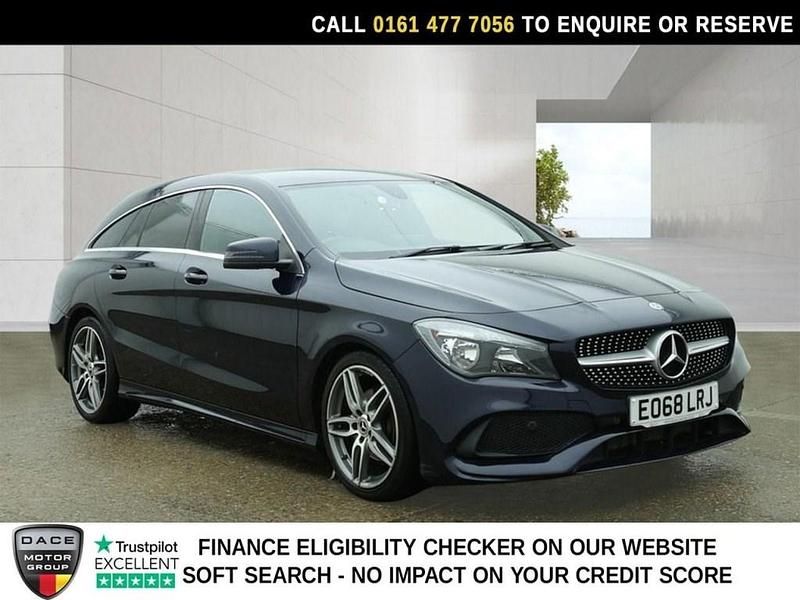Used Mercedes CLA180 Shooting Brake AMG line 122 HP (89 kW) 2018 Blue Estate