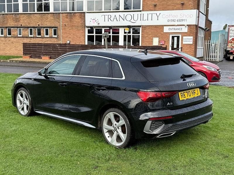 Used Audi A3 Sportback S-Line 110 HP (80 kW) 2020 Black Hatchback
