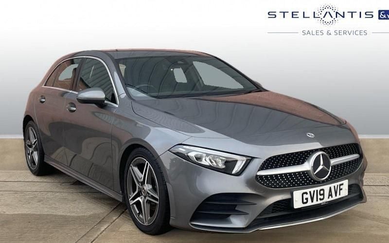 Blue Used 2019 Mercedes A200 AMG line Hatchback | £14,865 (Fair price) - Image 1/4