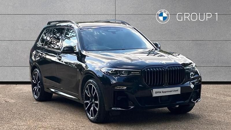 Black Used 2021 BMW X7 M Sport SUV | £48,995 (Fair price) - Image 1/4