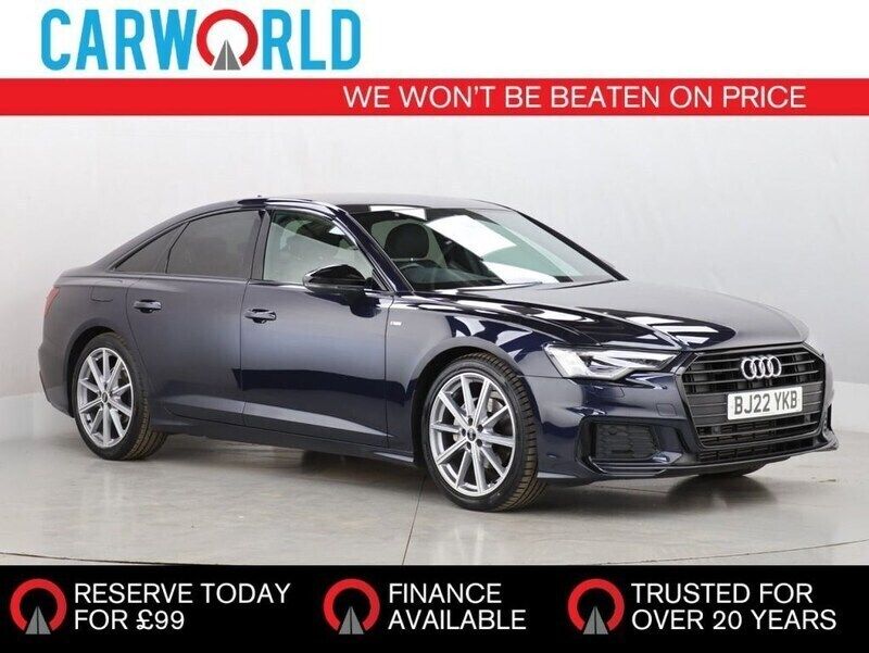 Blue Used 2022 Audi A6 Black Edition Sedan | £25,400 (Super price) - Image 1/3