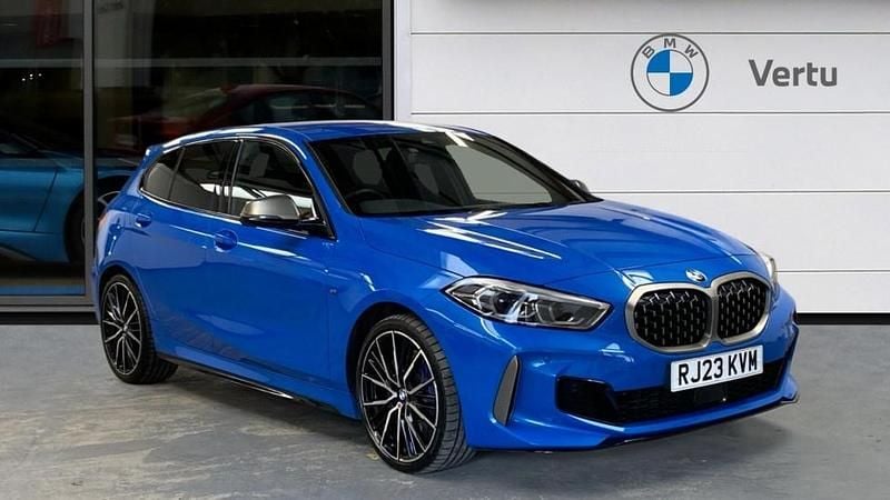 Used BMW M135 Comfort Edition 306 HP (225 kW) 2023 Blue Hatchback