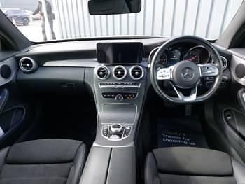 Used Mercedes C300 AMG line 258 HP (189 kW) 2019 White Coupe