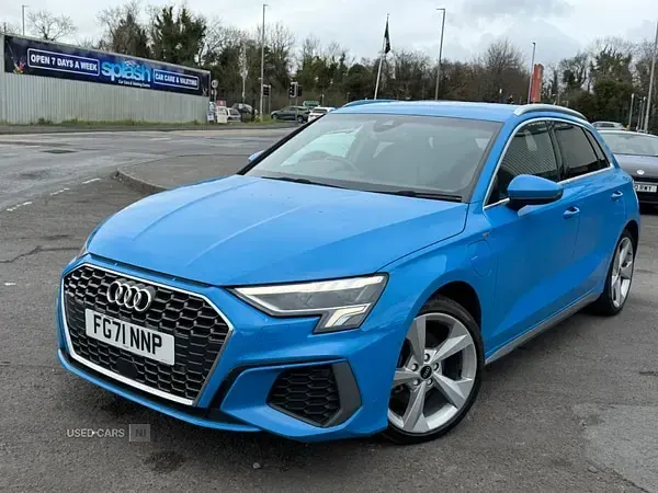 Used Audi A3 e-tron S-Line 2021 Blue Hatchback