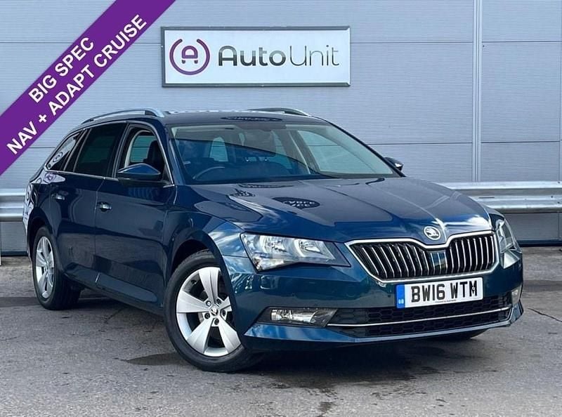 Blue Used 2016 Skoda Superb SE Technology Estate | £12,990 (Fair price) - Image 1/4