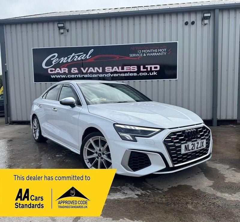 White Used 2021 Audi S3 Advanced Sedan | £27,500 - Image 1/4