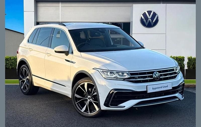 White Used 2022 VW Tiguan R-line SUV | £24,790 (Fair price) - Image 1/4