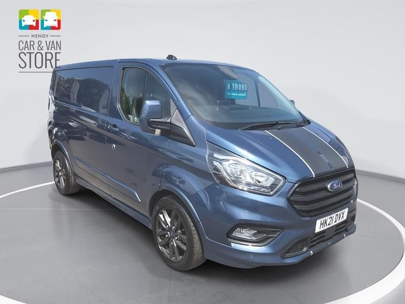 Blue Used 2021 Ford Transit Custom Sport Van | £19,495 (Good price) - Image 1/4