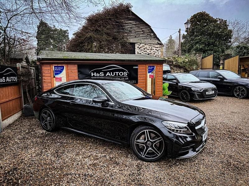 Used Mercedes C300 AMG line 2019 Black Coupe