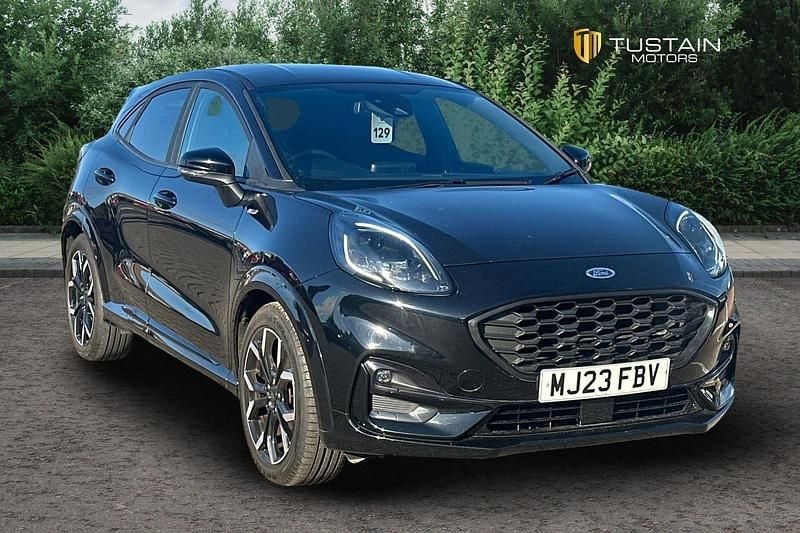 Black Used 2023 Ford Puma ST-Line X Hatchback | £16,399 (Fair price) - Image 1/4
