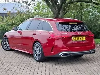 Used Mercedes C200 AMG line 204 HP (150 kW) 2025 Red Estate
