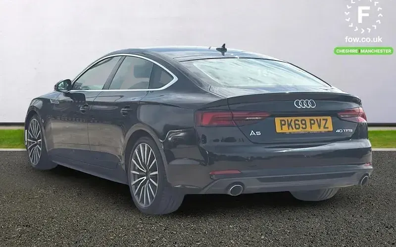 Used Audi A5 Sportback S-Line 190 HP (139 kW) 2019 Black Hatchback