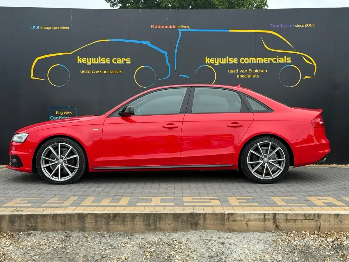 Used Audi A4 Black Edition 177 HP (130 kW) 2015 Red Sedan