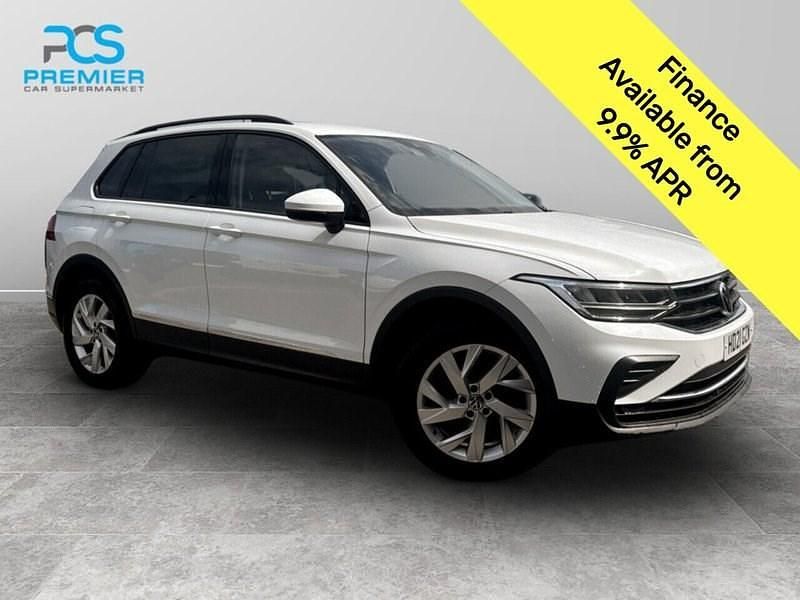 White Used 2021 VW Tiguan Life SUV | £13,495 (Good price) - Image 1/3