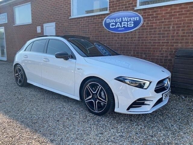 White Used 2019 Mercedes A35 AMG Premium Plus Hatchback | £23,990 (Super price) - Image 1/3