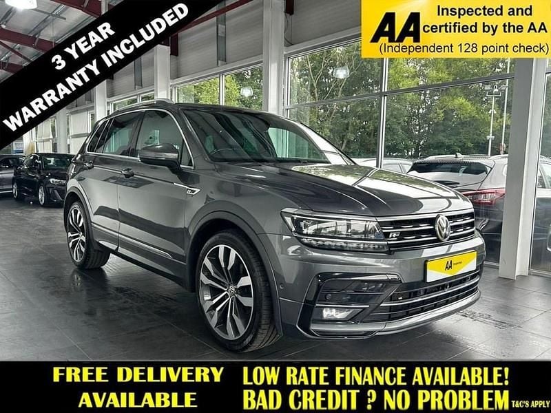 Grey Used 2020 VW Tiguan R-line SUV | £17,495 (Good price) - Image 1/2