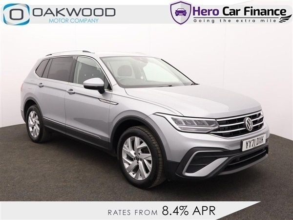 Silver Used 2021 VW Tiguan Allspace S SUV | £20,455 (Fair price) - Image 1/1