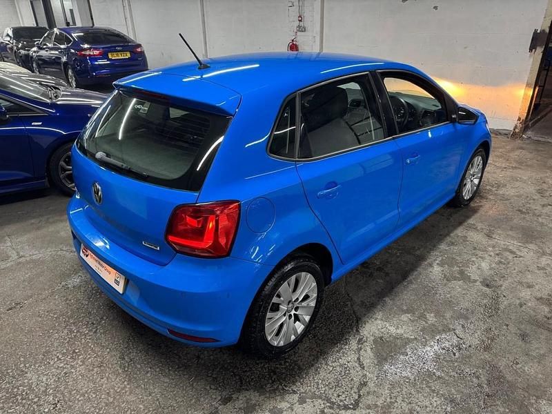 Used VW Polo SE 60 HP (44 kW) 2015 Blue Hatchback