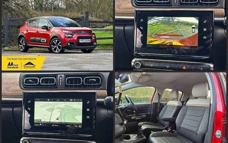 Red Used 2022 Citroën C3 Shine Hatchback | £8,975 (Fair price) - Image 1/4