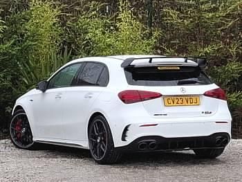 Used Mercedes A45 AMG 421 HP (309 kW) 2023 White Hatchback