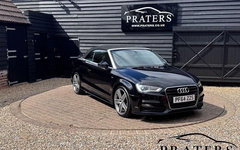 Used Audi A3 Cabriolet S-Line 150 HP (110 kW) 2015 Black Cabriolet