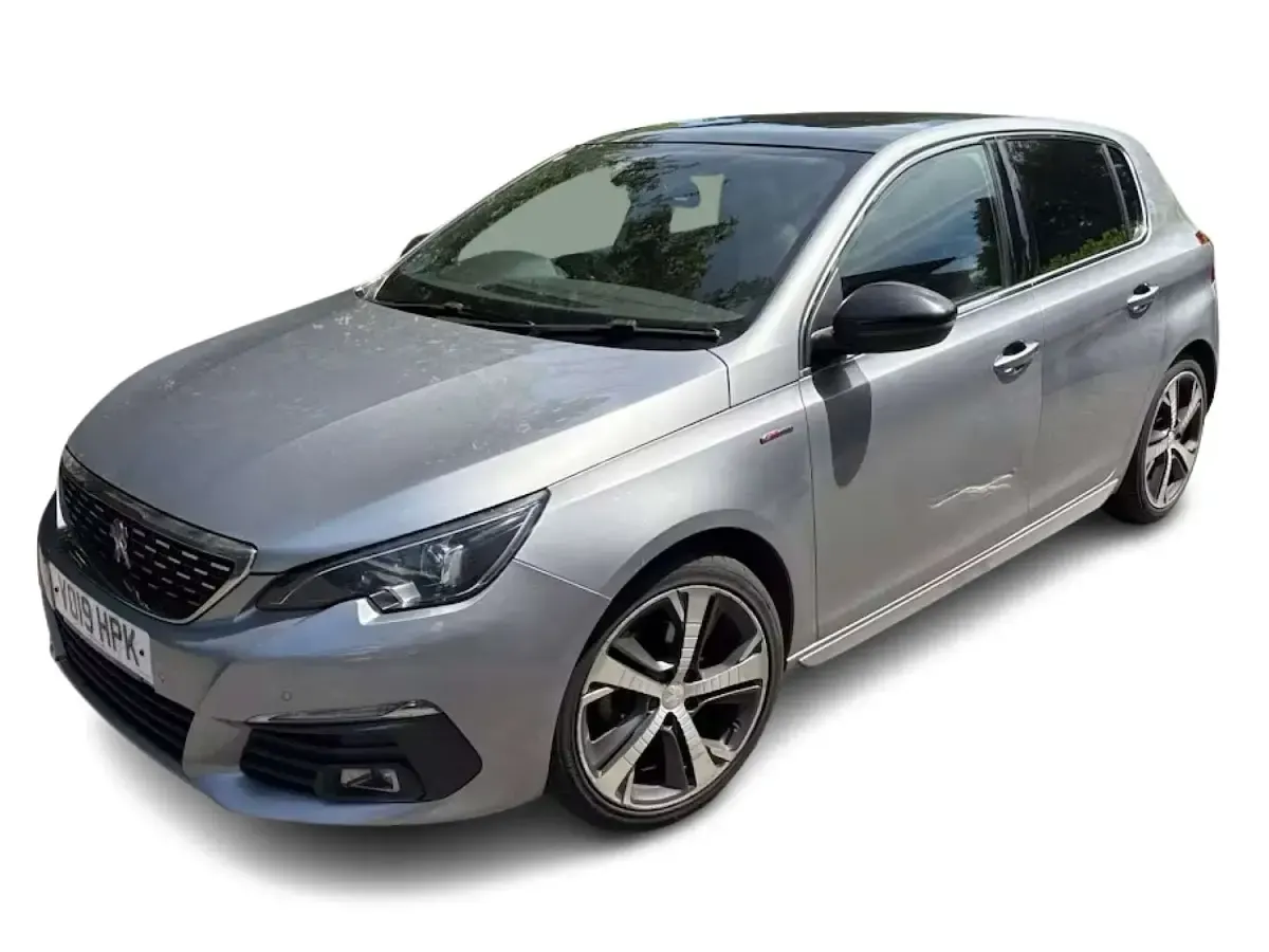 Used Peugeot 308 GT-line 130 HP (95 kW) 2019 Grey Hatchback