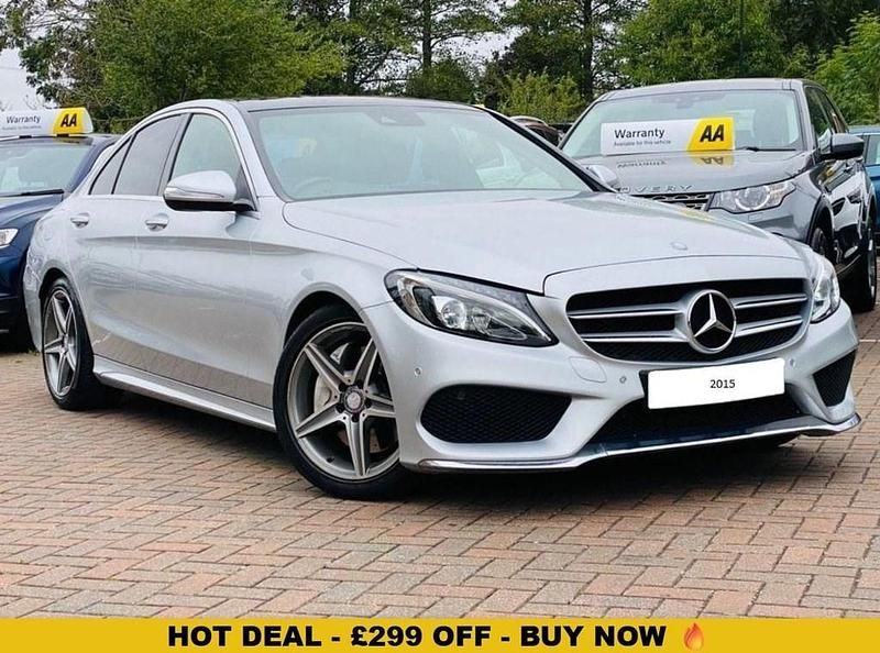 Silver Used 2015 Mercedes C250 AMG Line Premium Plus Sedan | £11,400 (Fair price) - Image 1/4