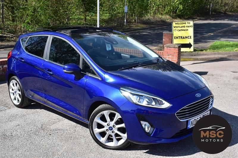 Used Ford Fiesta Titanium 2018 Blue Hatchback
