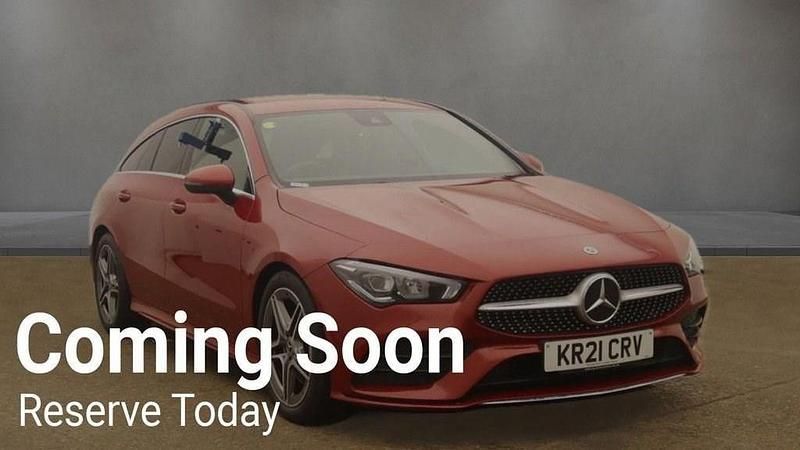 Red Used 2021 Mercedes CLA200 AMG line Estate | £18,699 (Fair price) - Image 1/4