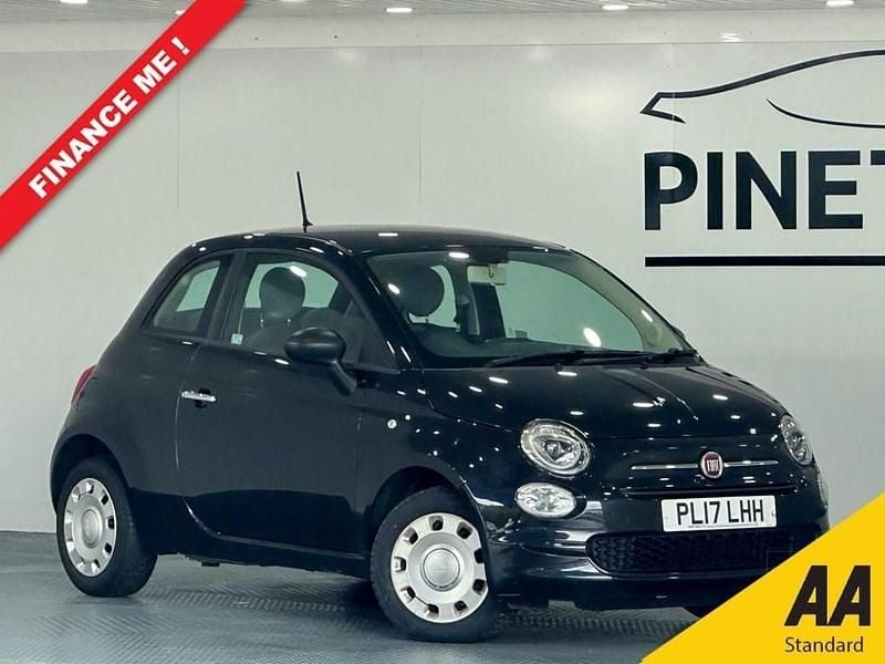Black Used 2017 Fiat 500 Pop Hatchback | £5,899 (Fair price) - Image 1/3