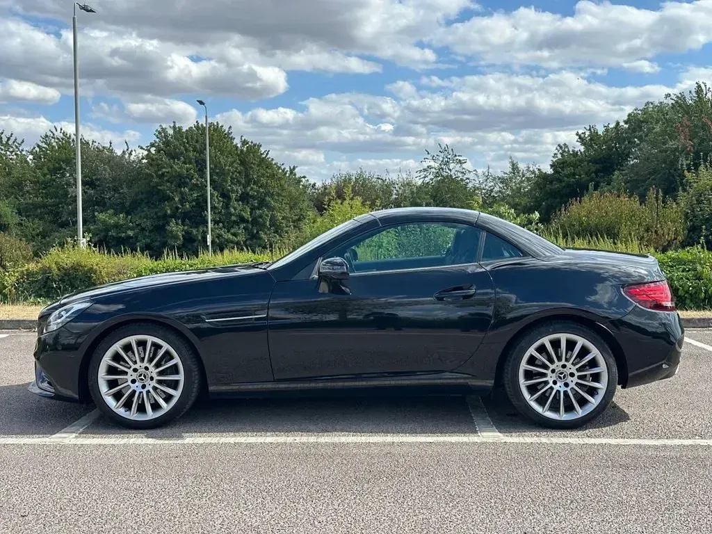 Used Mercedes SLC180 AMG line 156 HP (114 kW) 2017 Black Cabriolet