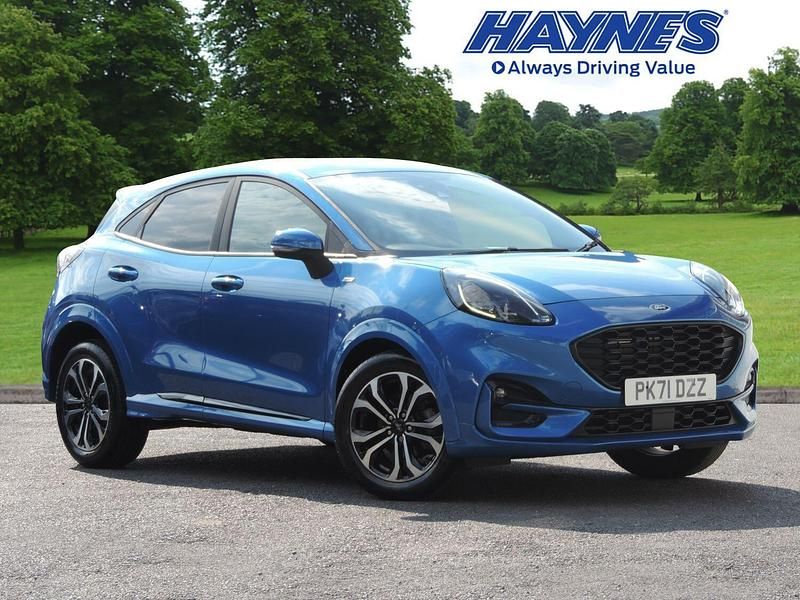 Blue Used 2021 Ford Puma ST-Line Hatchback | £17,299 (Fair price) - Image 1/4