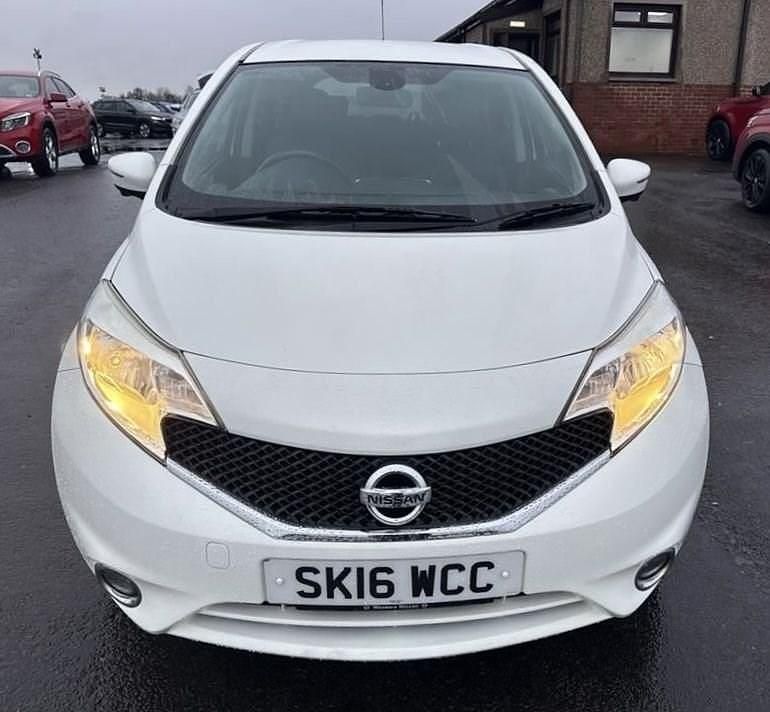 Used Nissan Note S 98 HP (72 kW) 2016 White Hatchback
