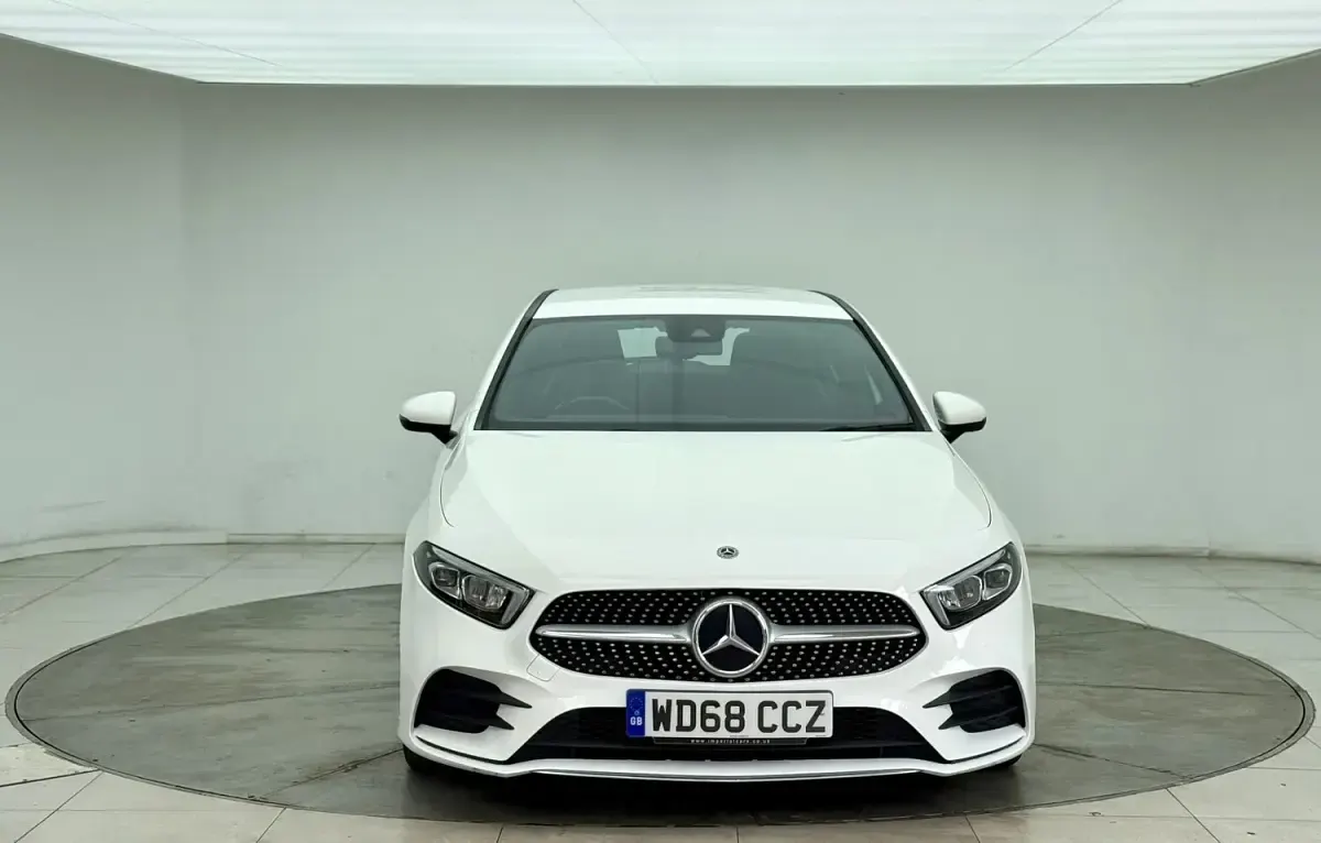 Used Mercedes A250 AMG line 2019 White Hatchback