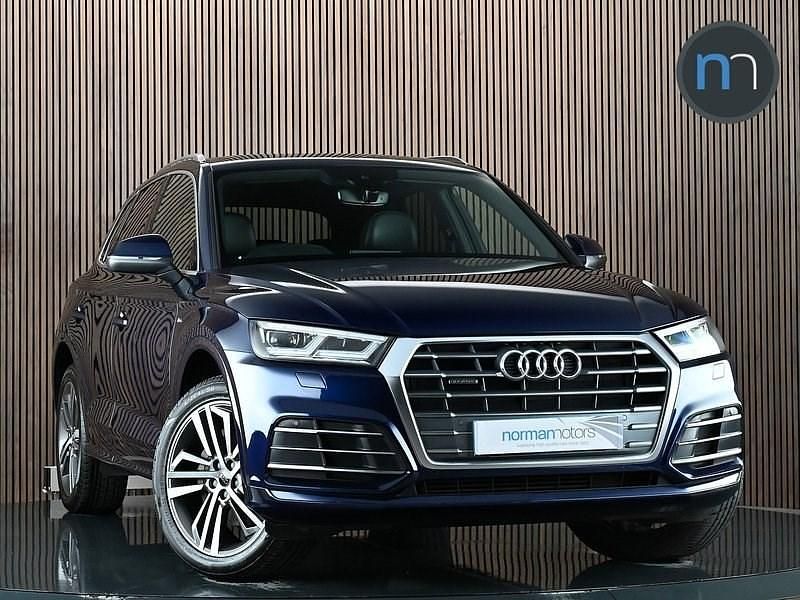 Used Audi Q5 S-Line 252 HP (185 kW) 2018 Blue SUV