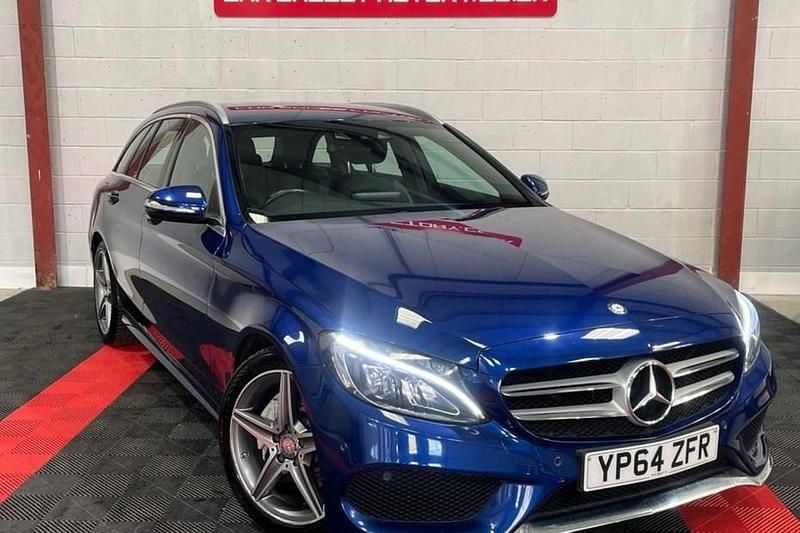 Blue Used 2015 Mercedes C220 AMG line Estate | £8,995 (Fair price) - Image 1/1