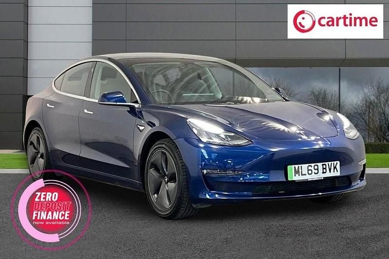 Used Tesla Model 3 Standard Range 239 kW (325 HP) 2019 Blue Sedan