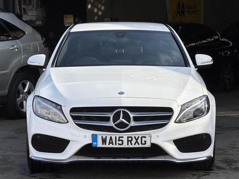 Used Mercedes C200 AMG line 184 HP (135 kW) 2015 White Sedan