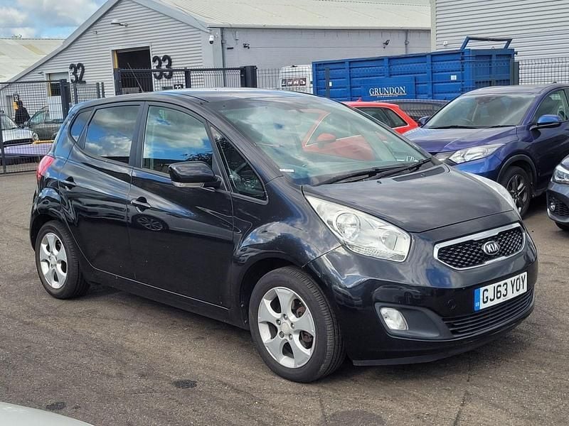 Black Used 2013 Kia Venga 3 Hatchback | £4,849 (Fair price) - Image 1/4