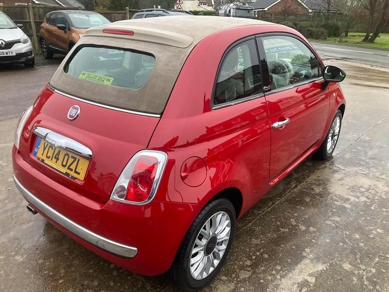 Used Fiat 500C Lounge 69 HP (50 kW) 2014 Red Cabriolet