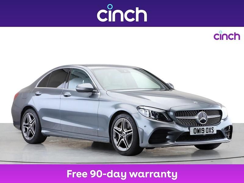 Grey Used 2019 Mercedes C300 AMG line Sedan | £16,499 (Good price) - Image 1/3