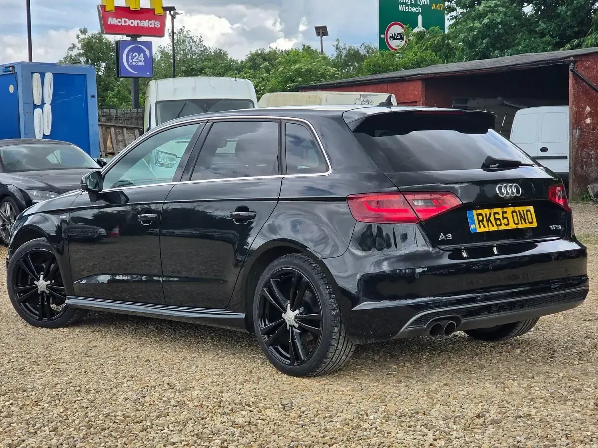 Used Audi A3 Sportback S-Line 2015 Black Hatchback