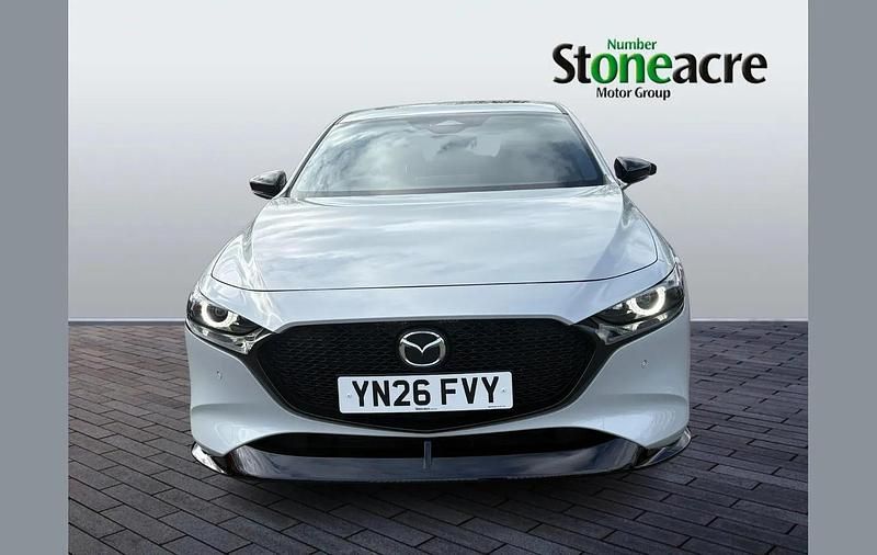 Ny Mazda 3 Exclusive-Line 183 HK (134 kW) 2026 Vit Halvkombi