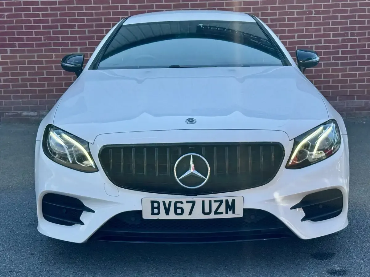 Used Mercedes E220 AMG line 2017 White Coupe