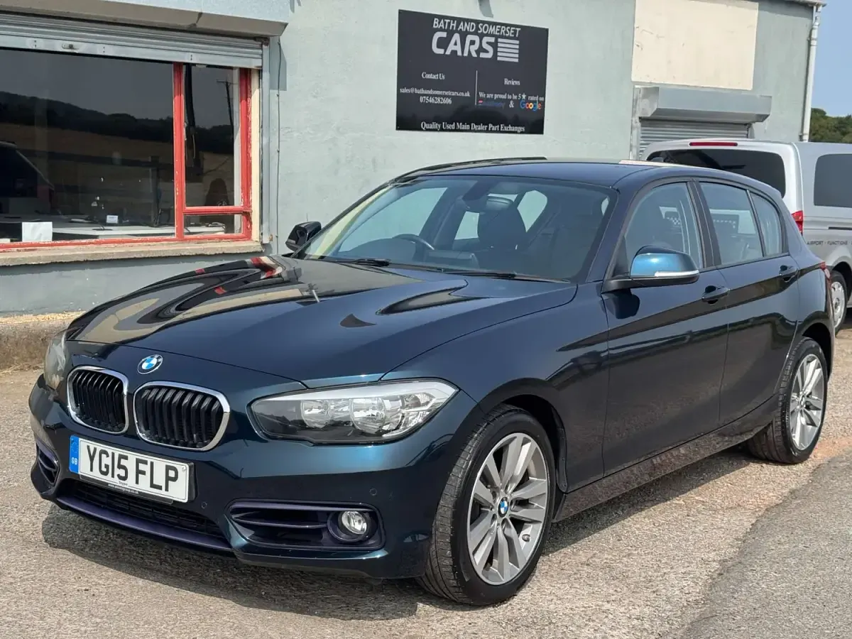 Used BMW 118 Sport Line 150 HP (110 kW) 2015 Blue Hatchback